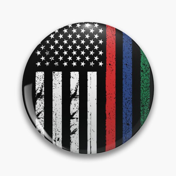 Item preview, Thin Red Blue Green Line Tee Police Firefighters Military designed and sold by Graphicganga.