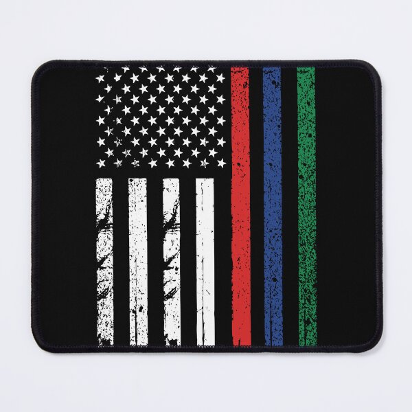 Item preview, Thin Red Blue Green Line Tee Police Firefighters Military designed and sold by Graphicganga.