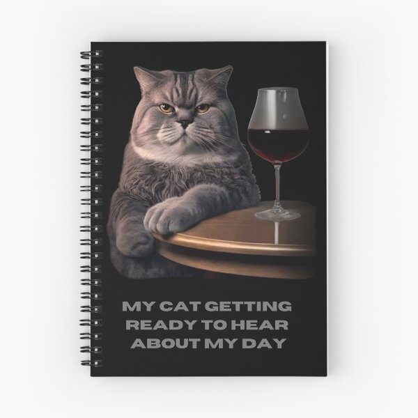 Item preview, Cat and wine designed and sold by Justsweetdesign.
