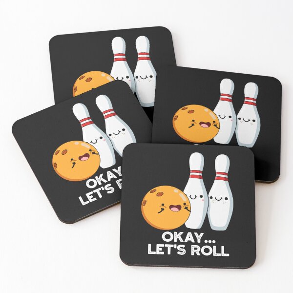 Item preview, Okay Let's Roll Funny Bowling Puns (Dark BG) designed and sold by punnybone.