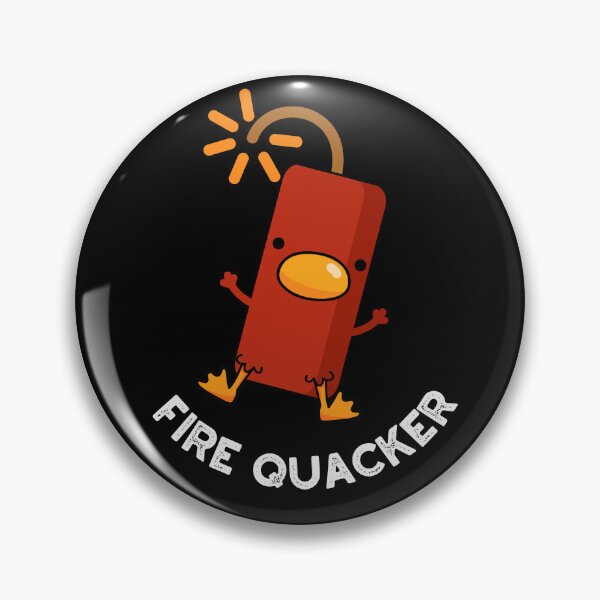 Item preview, Fire Quacker Funny Fireworks Puns (Dark BG) designed and sold by punnybone.
