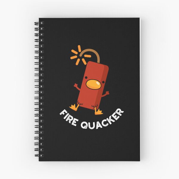 Item preview, Fire Quacker Funny Fireworks Puns (Dark BG) designed and sold by punnybone.