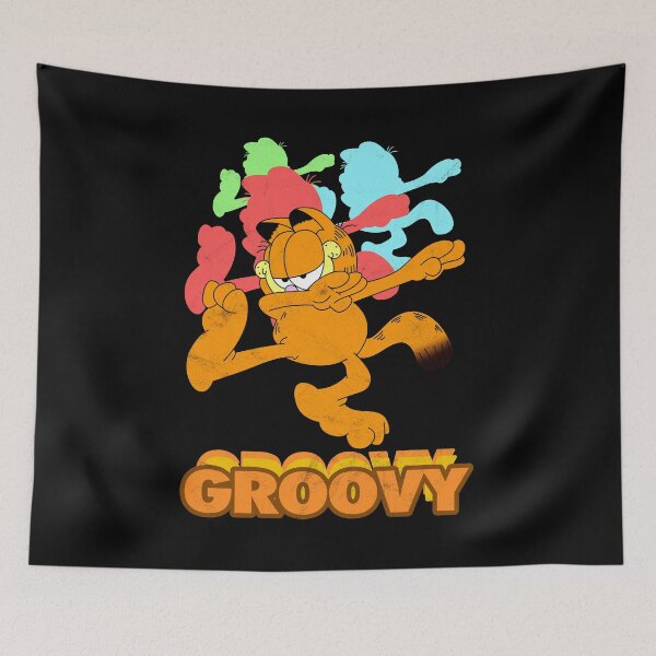 Item preview, Groovy The Cat Comic Gift Fan designed and sold by ElenaUysal.