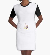 Calvin and Hobbes - Wagon Graphic T-Shirt Dress