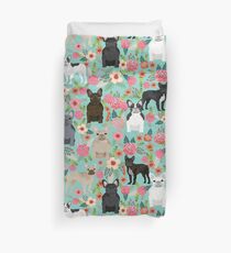 Funda nórdica Los regalos lindos del francés de Frenchie del perro francés de los regalos del animal doméstico del perro deben tener dogos franceses florales del haves