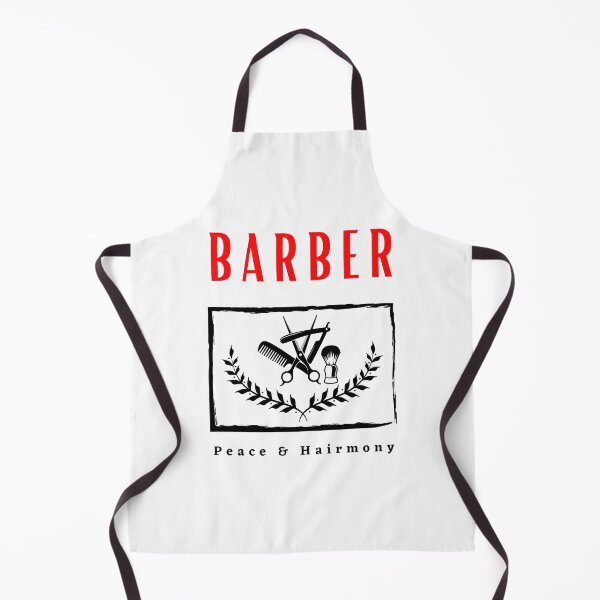 Item preview, Barber Peace and Hairmony funny motivational design designed and sold by DigitalMagShop.