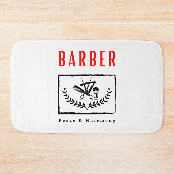 Item preview,  Barber Peace and Hairmony funny motivational design designed and sold by DigitalMagShop.