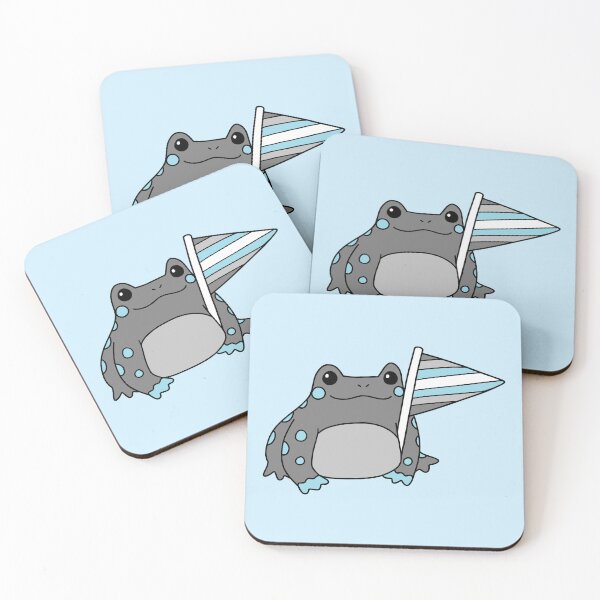 Item preview, Demiboy Pride Frog designed and sold by everything4eva.