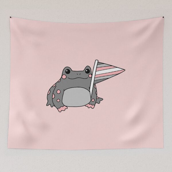 Item preview, Demigirl Pride Frog designed and sold by everything4eva.