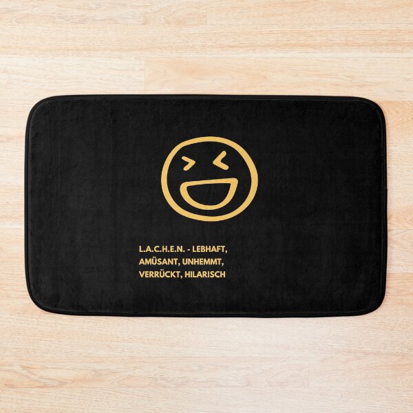Artikelvorschau, "L.A.C.H.E.N. - Lebhaft, Amüsant, Unhemmt, Verrückt, Hilarisch" Emoji-Illustrationsdesign | Lustige LACHEN Akronym entworfen und verkauft von RM-Journey.