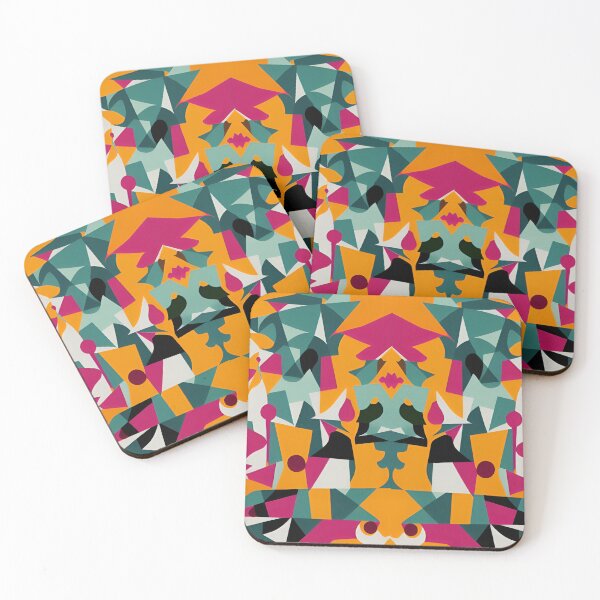 Item preview, Yellow, pink and Blue Pattern Abstract  designed and sold by Akashdigiart.