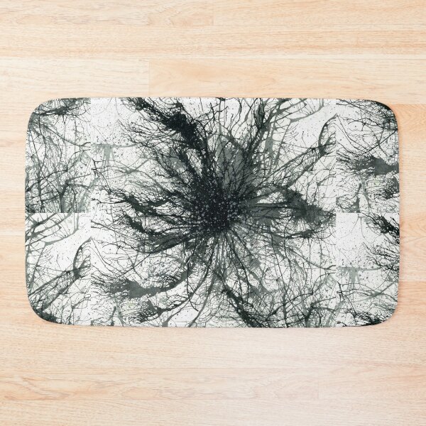 Item preview, Self Respect Is The New Black #454 Unique New Age 5D Grayscale Monotone Black And White Bw OOAK Hand-painted Original Abstract Painting Detail 1 Inspired By Brain Cells Neurons Neuroscience Biology designed and sold by Rainbow Artist Orlando L.
