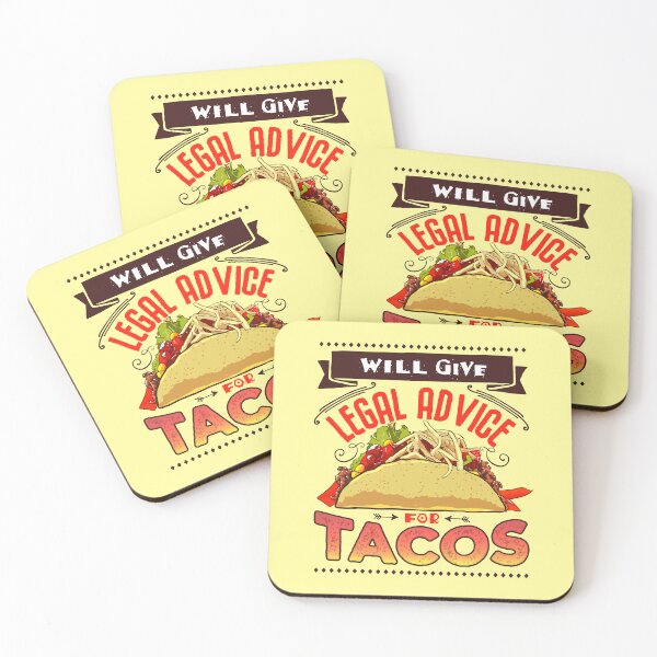 Item preview, will give legal advice for tacos designed and sold by Ric Gilar.