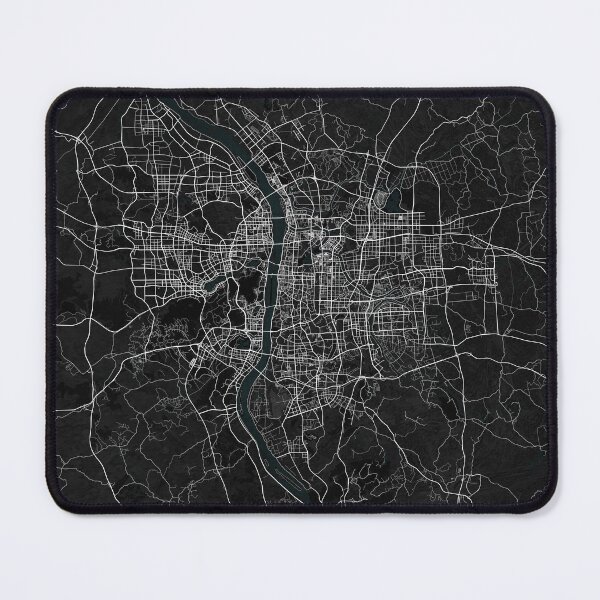 Item preview, Changsha City Map of Hunan, China - Dark designed and sold by deMAP.