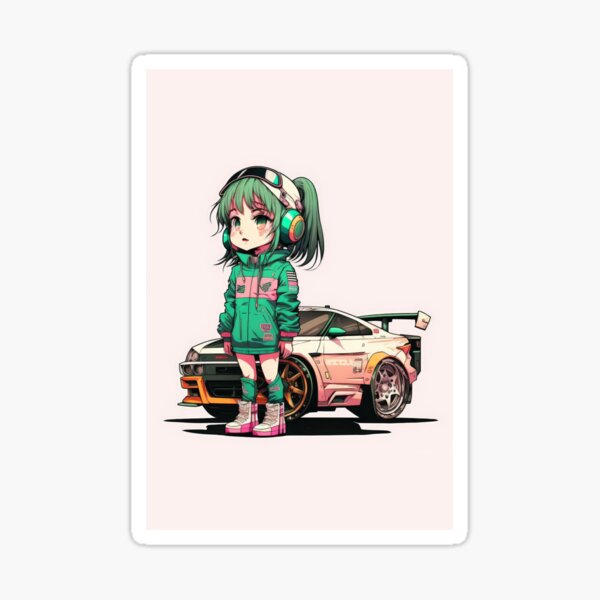 Sci Fi Anime Cyberpunk Anime Racing Queen Pink Car Art Board Print for  Sale by ultra-cool