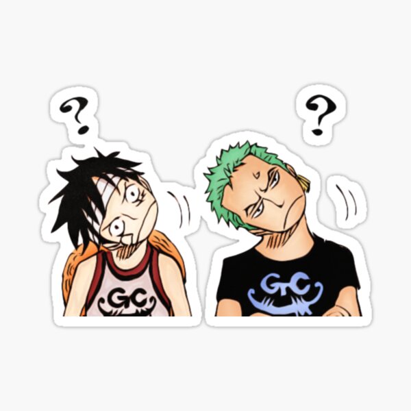 Item preview, Luffy and Zoro designed and sold by Peponji.
