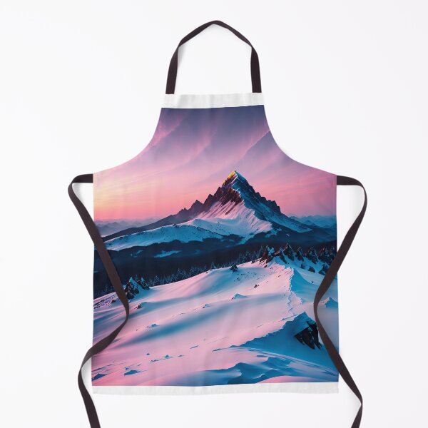 Item preview, A Snow-Capped Mountain Peak, Its Jagged Edges Illuminated by the Rising Sun Ai Generated Art designed and sold by AiGens.