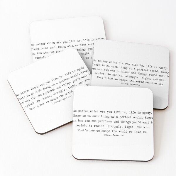 Item preview, Chicago Typewriter Quotes designed and sold by ayshatazin.