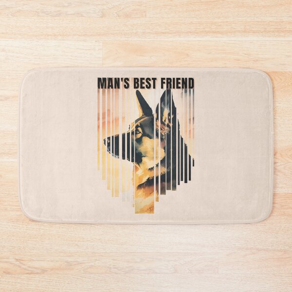 Item preview, Man's Best Friend German Shepherd Watercolor Descending Stripes designed and sold by Print-A-Joke.