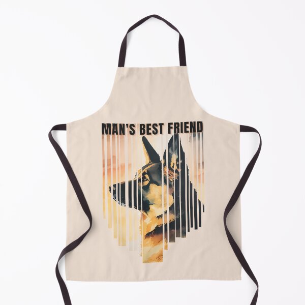 Item preview, Man's Best Friend German Shepherd Watercolor Descending Stripes designed and sold by Print-A-Joke.
