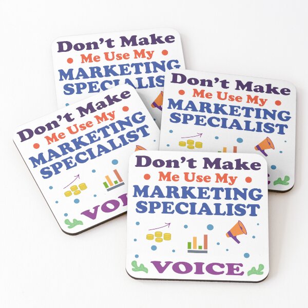 Item preview, Dont make me use my marketing specialist voice, dark text, funny ninja marketing specialist job ,marketing specialist humor, marketing specialist joke,meme, designed and sold by SGS-.