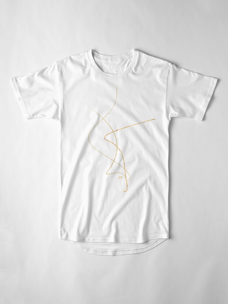 Alternative Ansicht von Kintsugi 2 #art #decor #buyart #japanese #gold #white #kirovair #design Longshirt