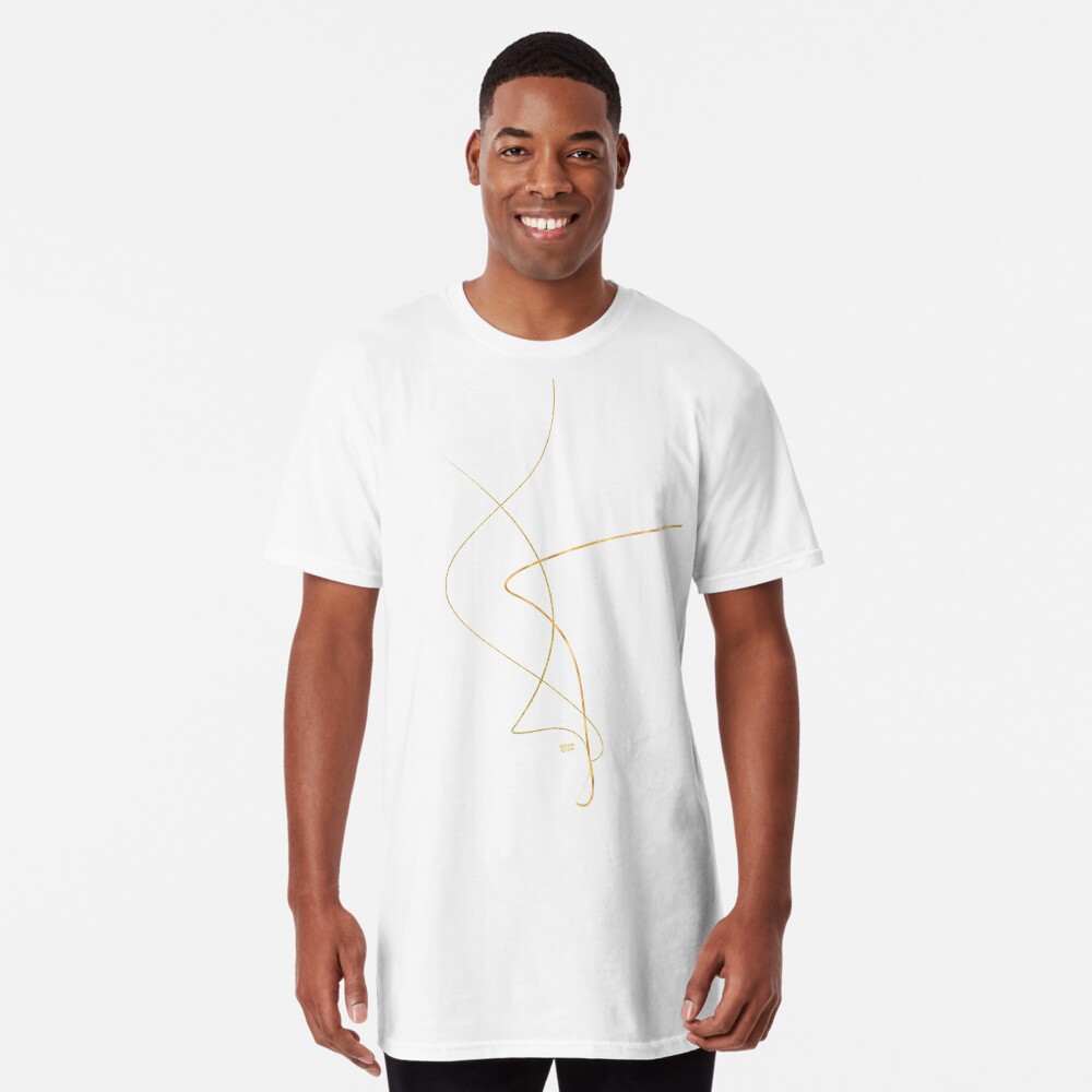 Kintsugi 2 #art #decor #buyart #japanese #gold #white #kirovair #design Longshirt