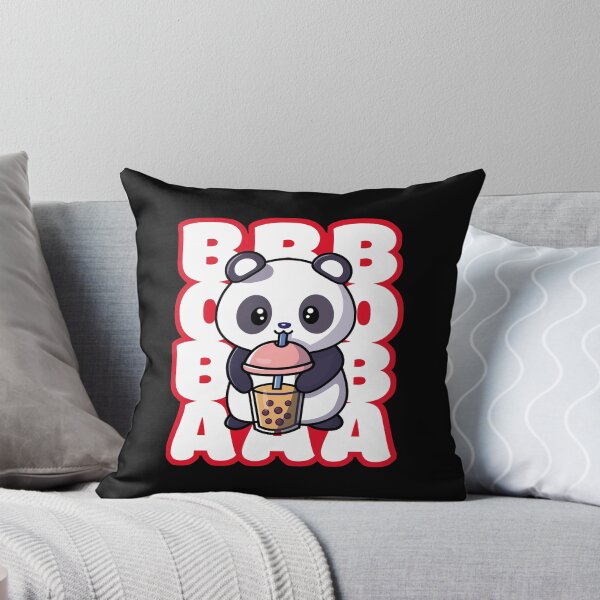 Item preview, Cute Boba Bubble Tea Retro Anime Kawaii Panda Art   designed and sold by Bad Kitty Designz.