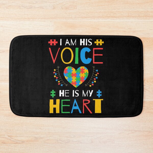 Item preview, I am his Voice He is my Heart - Autism Awareness designed and sold by Jalib.