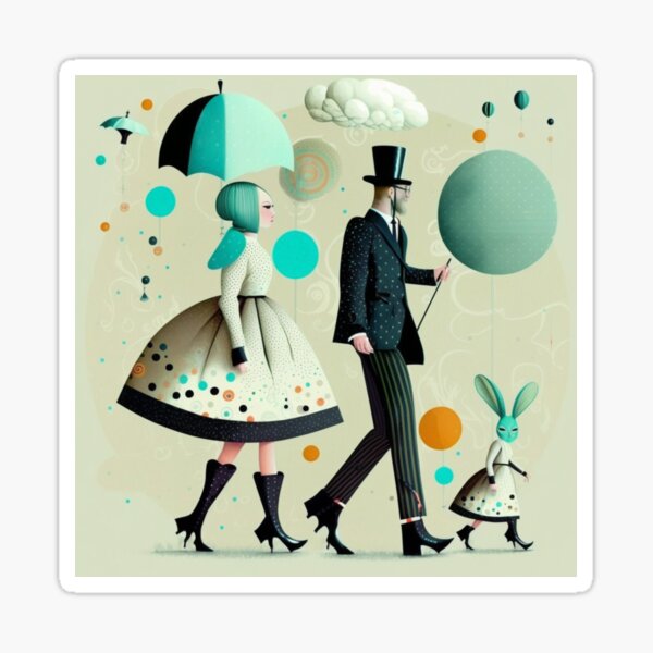 My Personal Cloud by iServalan Homotech 23 Illustration Art by Tale Teller Club Orchestrations Sticker