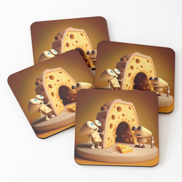 Item preview, Puppet and Widgets Cheese Adventure Digital Painting designed and sold by CodeAndColors.