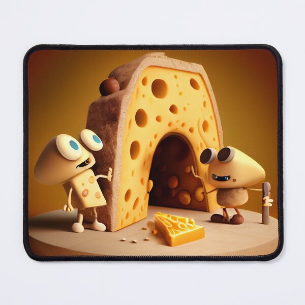 Item preview, Puppet and Widgets Cheese Adventure Digital Painting designed and sold by CodeAndColors.
