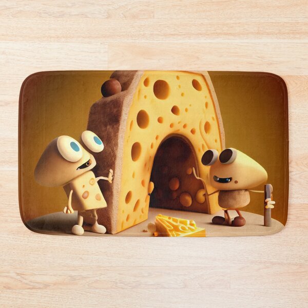 Item preview, Puppet and Widgets Cheese Adventure Digital Painting designed and sold by CodeAndColors.