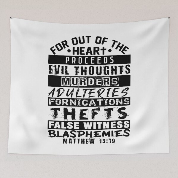 Item preview, Matthew 15:19 Out Of The Heart designed and sold by plushism.
