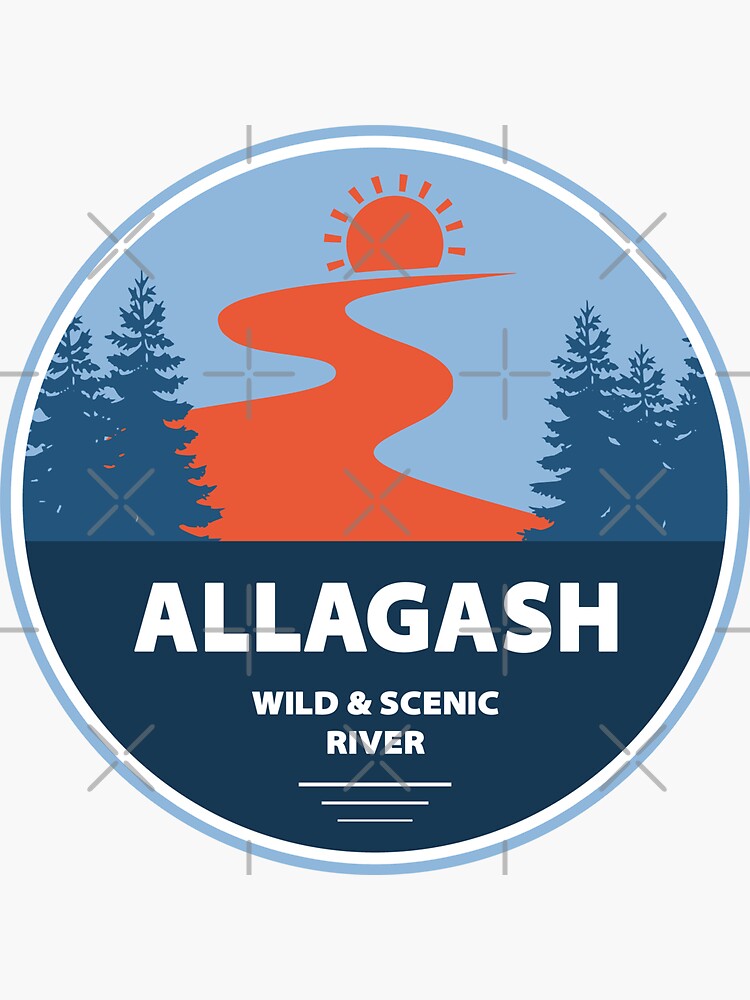 "Allagash Wild And Scenic River Maine" Sticker for Sale by esskay