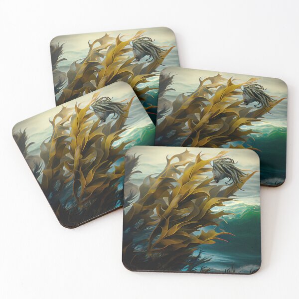 Item preview, Feathered Wind over Kelp Digital Painting designed and sold by CodeAndColors.