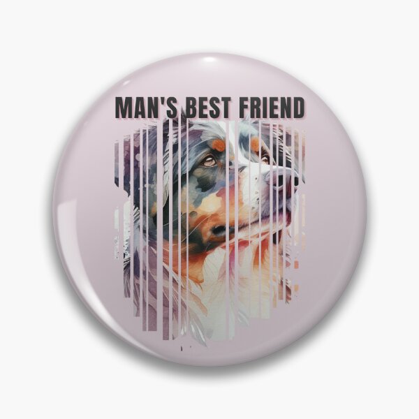 Item preview, Man's Best Friend Australian Shepherd Watercolor Descending Stripes designed and sold by Print-A-Joke.