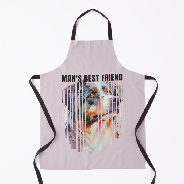 Item preview, Man's Best Friend Australian Shepherd Watercolor Descending Stripes designed and sold by Print-A-Joke.