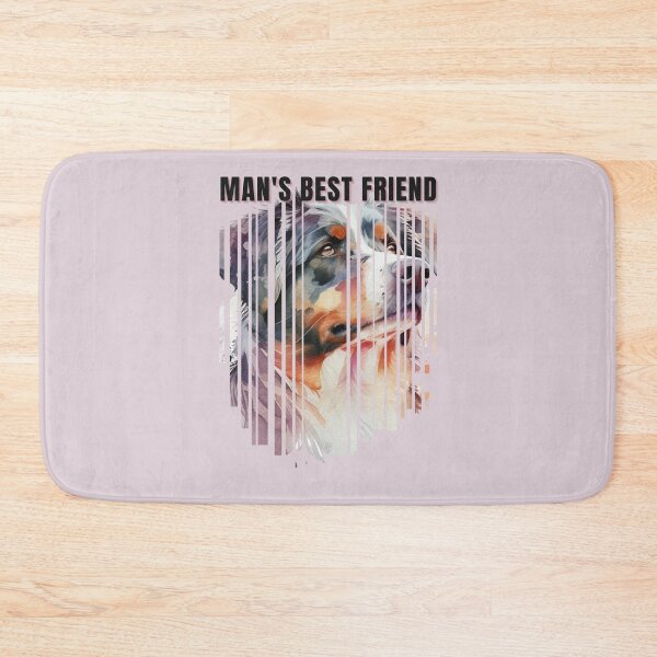 Item preview, Man's Best Friend Australian Shepherd Watercolor Descending Stripes designed and sold by Print-A-Joke.