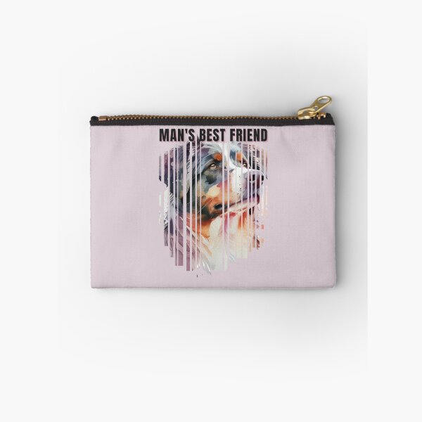 Item preview, Man's Best Friend Australian Shepherd Watercolor Descending Stripes designed and sold by Print-A-Joke.