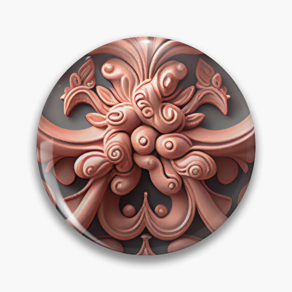 Item preview, Clay Delicate Baroque Industrial Pattern Digital Painting designed and sold by CodeAndColors.