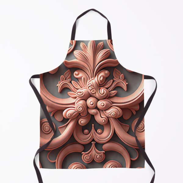 Item preview, Clay Delicate Baroque Industrial Pattern Digital Painting designed and sold by CodeAndColors.