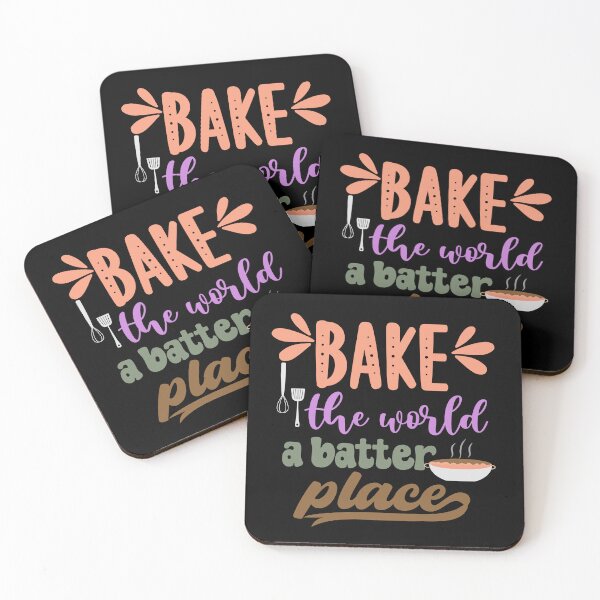 Item preview, Funny cake baking bake the world a better place designed and sold by cocochi.