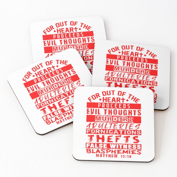 Item preview, Matthew 15:19 Out Of The Heart designed and sold by plushism.