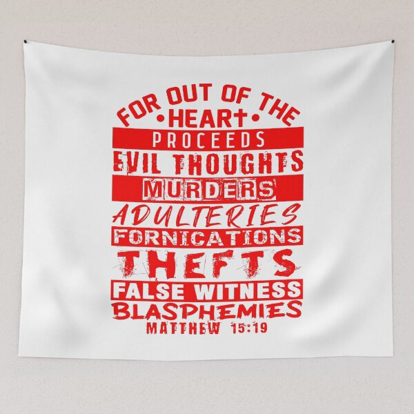 Item preview, Matthew 15:19 Out Of The Heart designed and sold by plushism.