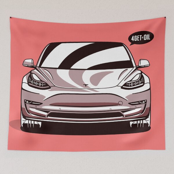 Item preview, Tesla Model 3 Original Fan Art serial number: TM3001BNWR designed and sold by valrusc.