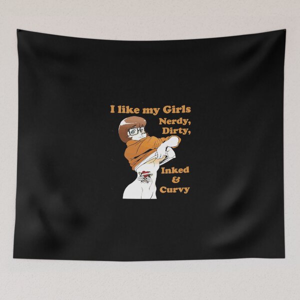 Item preview, I Like My Girls Nerdy Dirty Inked and Curvy designed and sold by CarlosGraham.