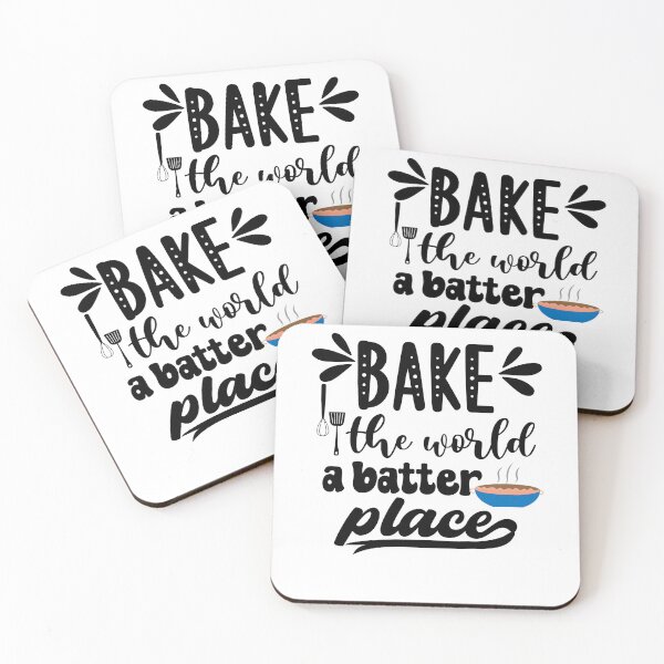 Item preview, Funny cake baking bake the world a better place designed and sold by cocochi.