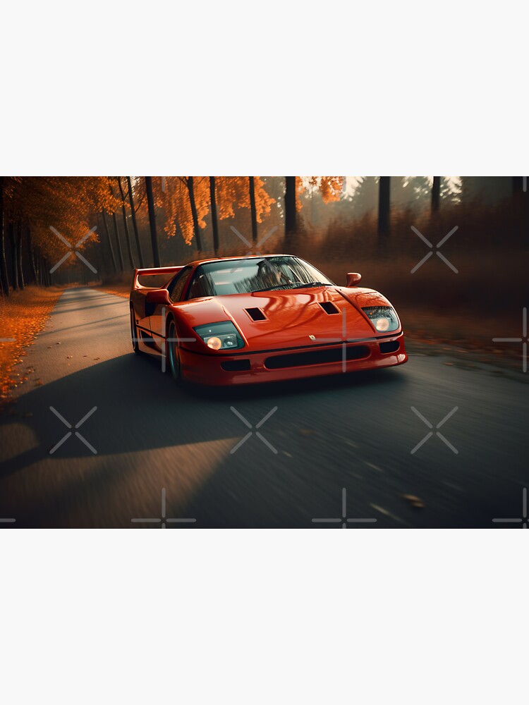 Autocollant Ferrari F40 - ref.SMVHC40