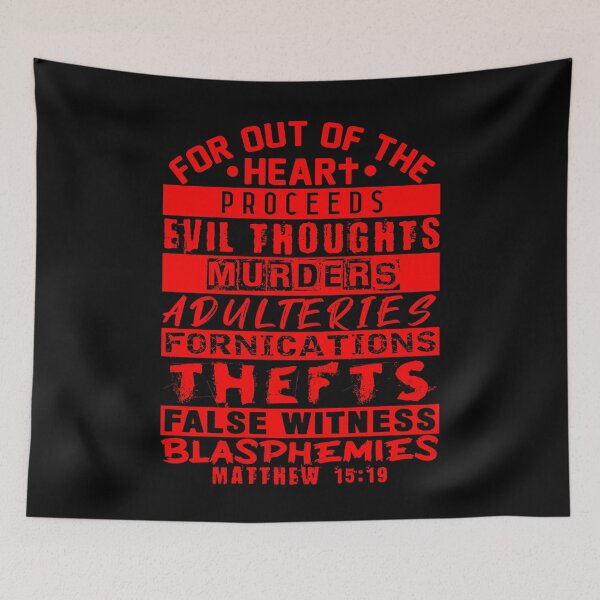 Item preview, Matthew 15:19 Out Of The Heart designed and sold by plushism.